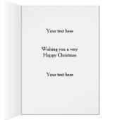 Carte de Noël avec un faisan chevauchant un Spring (Intérieur (Droit))