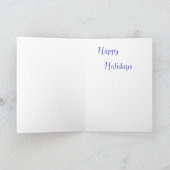 Carte de Noël avec un faucon blanc (Intérieur)