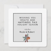 Carte de Noël avec un gnome de Noël mignon dans de (Dos)