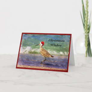 Carte de Noël avec un joli oiseau de Noël à la pla