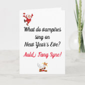 Carte de Noël avec une blague de papa drôle (Devant)