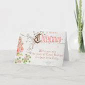 Carte de Noël avec une fille (Devant)