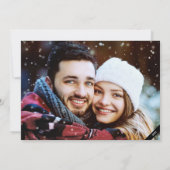 Carte de Noël avec verdure en nuances de gris (Dos)