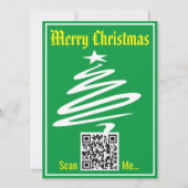 Carte de Noël avec votre code QR (Devant)