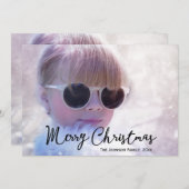 Carte de Noël avec votre photo (Devant / Derrière)