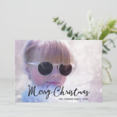 Carte de Noël avec votre photo (Debout devant)