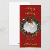 Carte de Noël avec votre photo et message (Devant / Derrière)