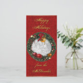 Carte de Noël avec votre photo et message (Debout devant)