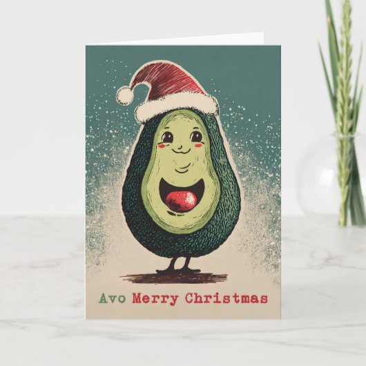 Carte de Noël Avocado (Devant)