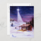 Carte de Noël Away In a Manger (Devant / Derrière)