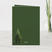 Carte de Noël Awesome dinosaure (Dos)