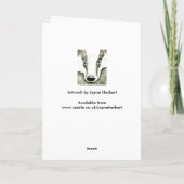 Carte de Noël Badger (JZH10) (Dos)