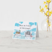 Carte de Noël Bah Humbug (Fleur jaune)