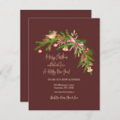 Carte de Noël Balsam Swag (Devant / Derrière)