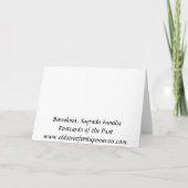 Carte de Noël - Barcelone, Sagrada Familia (Dos)