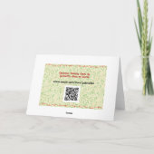 Carte de Noël Baroque Vintage (Dos)