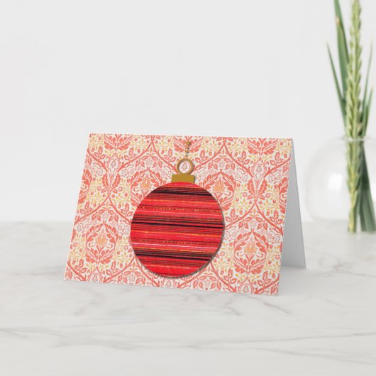 Carte de Noël Baroque Vintage (Devant)