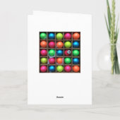 Carte de Noël Baubles (Dos)