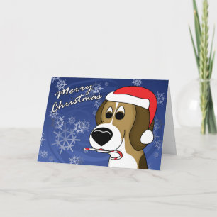 Carte de Noël Beagle Cartographie de Noël