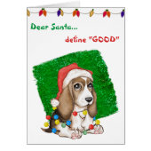 Carte de Noël Beagle mignonne (Devant)
