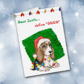 Carte de Noël Beagle mignonne
