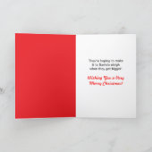 Carte de Noël Bébé Boeuf Pow-Wow (Intérieur)