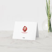 Carte de Noël bébé mignon dessin animé (Dos)