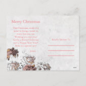 Carte de Noël - Belle du Rose (Dos)