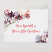 Carte de Noël - Belle du Rose (Devant)