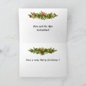 Carte de Noël - Berne, Suisse (Intérieur)