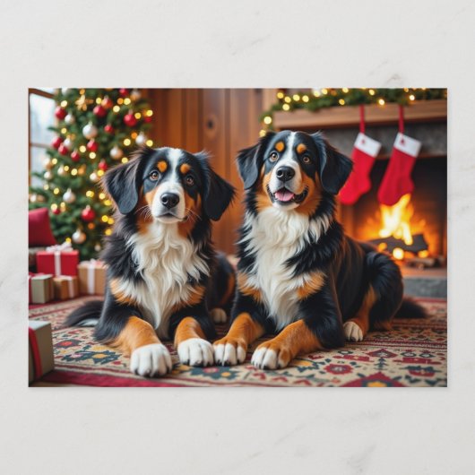 Carte de Noël Berner Sennen (Devant)