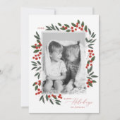 Carte de Noël Berries de Fêtes (Devant)