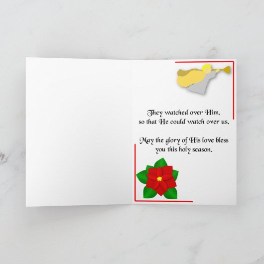 Carte de Noël Bethlehem (Intérieur)