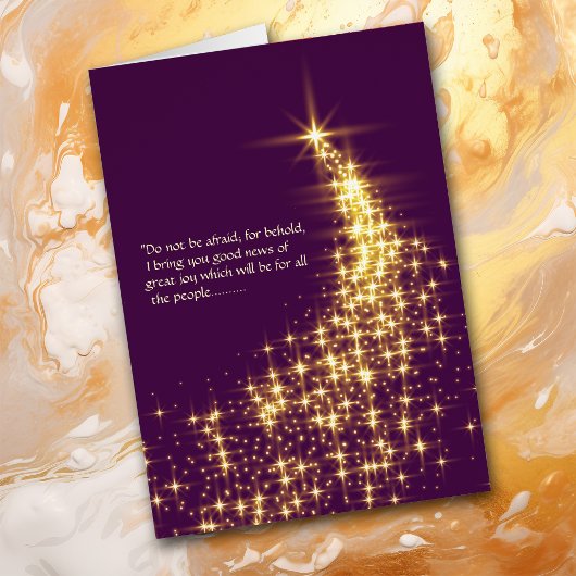 Carte de Noël Bethlehem Star Cascade