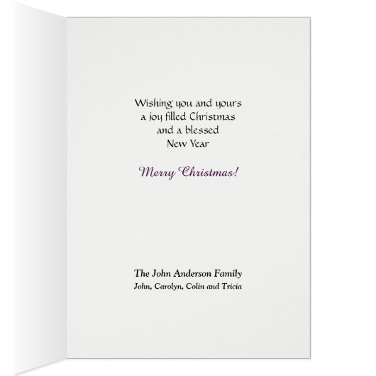 Carte de Noël Bethlehem Star Cascade (Intérieur (Droit))