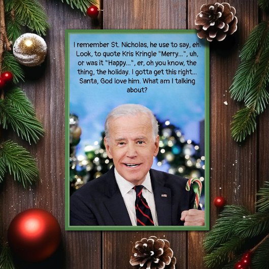 Carte de Noël Biden