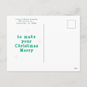 Carte de Noël Big Cheese (Dos)