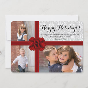 Carte de Noël Big Red Bow 3 Photo