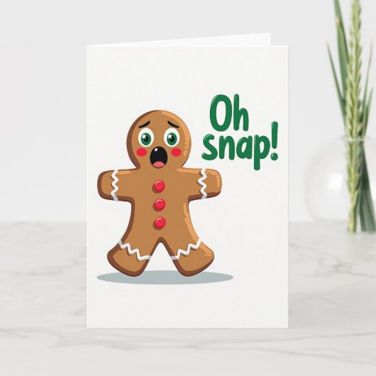 Carte de Noël Biscuit Fantaisiste (Devant)