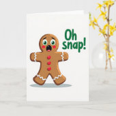 Carte de Noël Biscuit Fantaisiste (Fleur jaune)