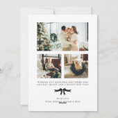 Carte de Noël Black Coquette Bow (Dos)