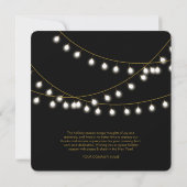 Carte de Noël Black Gold Business Logo (Dos)