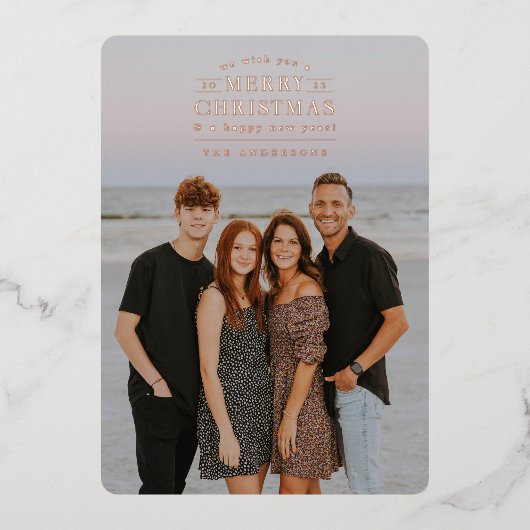 Carte de Noël Black Holiday Plaid (Recto)