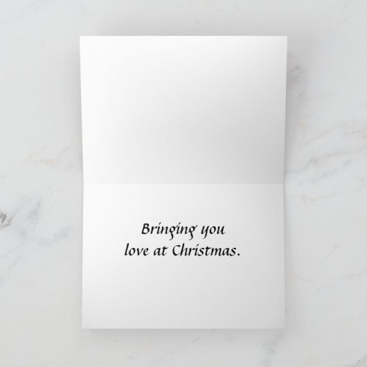 Carte de Noël Black Lab (Intérieur)