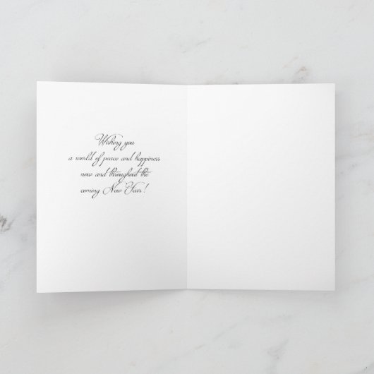 Carte de Noël Black Lab (Intérieur)