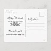 Carte de Noël Black Lab - Chien mignon Chien Chien (Dos)