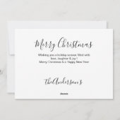 Carte de Noël Black Lab - Chien mignon chiot Labra (Dos)