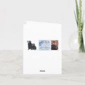 Carte de Noël Black Labrador (Dos)