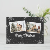 Carte de Noël Black White Silver (Debout devant)