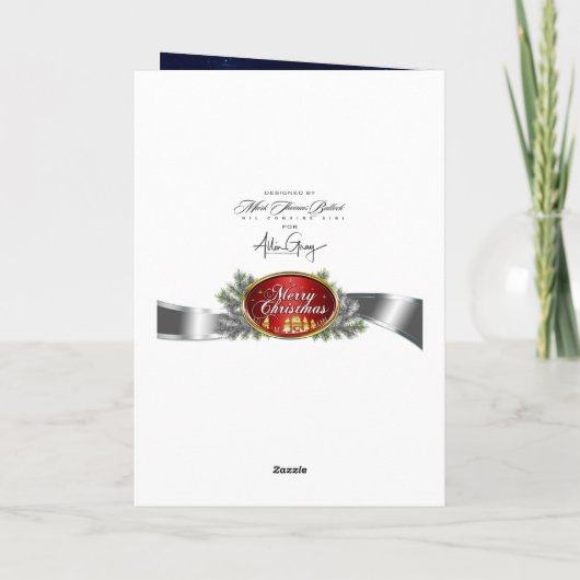 Carte de Noël blanche (Dos)